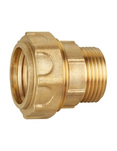 ENLACE LATON ROSCA MACHO P/POLIETILENO Ø40