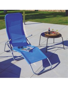 TUMBONA ACERO/TEXTILENE RECLINABLE AZUL(NETO) 2