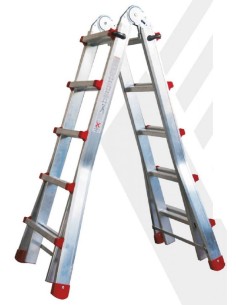 ESCALERA MULTIUSOS ALUMINIO 6+4 ALT.MAX: 5.83M(NETO )