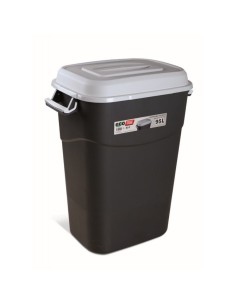 CUBO BASURA ECO TAYG 95L GRIS