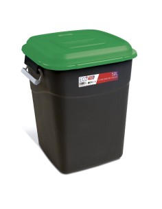 CUBO BASURA ECO TAYG 50 LITROS VERDE 412035