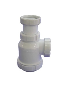 SIFON BOTELLA LAVABO 400MM BLANCO 2
