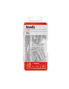 JUEGO 65 PUNTAS, TACOS Y TORNILLOS KWB 2