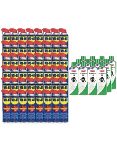 LUBRICANTE(LU2 X 48 + LI211 X 12) ACEITE MULTI-USO WD-40 500ML DOBLE ACCION(PACK-48UND) + 1 CAJAS DE 12 UND DE LIMPIADOR DE FREN