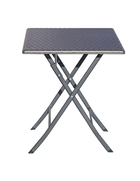 MESA POLIETILENO RATAN PLEGABLE 61.5X61.5X73CM(NETO)