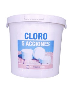 CLORO 5 ACCIONES PASTILLA 250GR BOTE 5KG 2