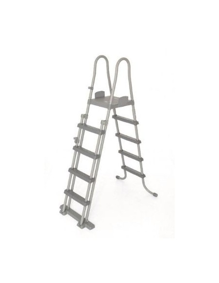 ESCALERA PISCINA 8 PELDAÑOS CON PLATAFORMA HASTA 132CM(NETO)