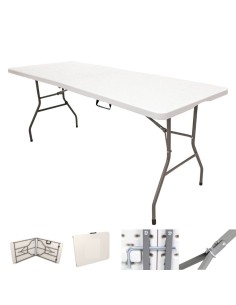 MESA POLIETILENO PLEGABLE C/ASA 180X74X74 - Bricoex 2