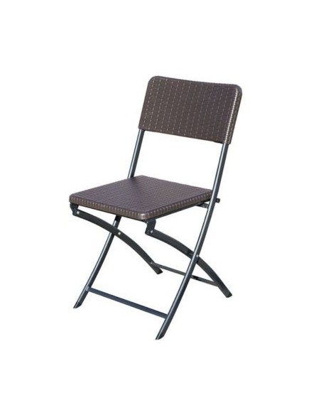 SILLA POLIETILENO RATAN PLEGABLE(NETO)
