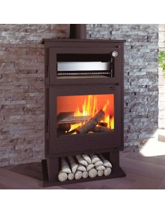 Estufa de leña con horno CH-8 FM Calefacción 2