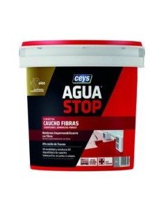 CAUCHO AGUASTOP CON FIBRAS GRIS 1KG 2