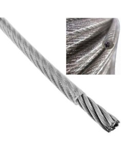 CABLE ACERO PLASTIF.2X4 ROLLO-25M 2