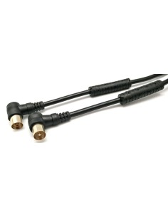 CABLE ANTENA M-H ACODADO, 3M. NEGRO 2