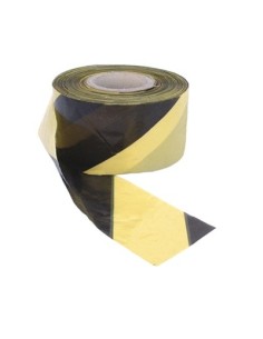 CINTA SEÑALIZACION AMARILLA/NEGRA 10CMX200M