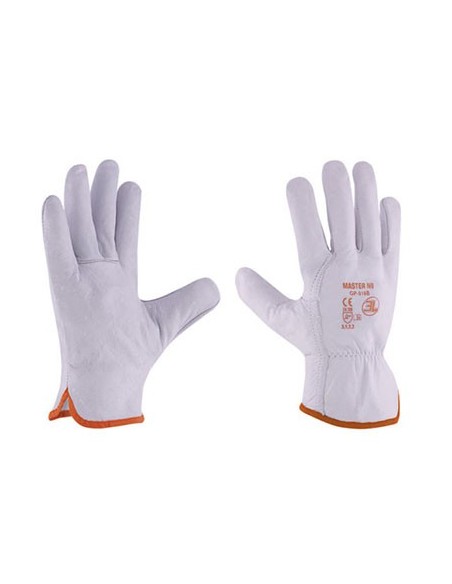 GUANTE PIEL FOR VACUNO BLANCO MASTER NB TALLA-8
