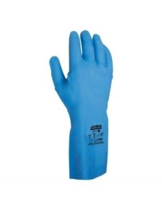 GUANTE NITRILO SATINADO AZUL TALLA-8 2