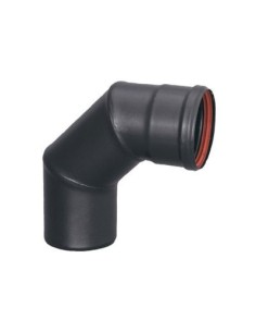 CODO PELLET VITRIF. NEGRO 90º DE 80 2