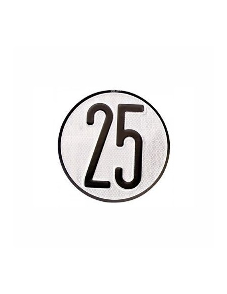 PLACA 25 LIMITE VELOCIDAD