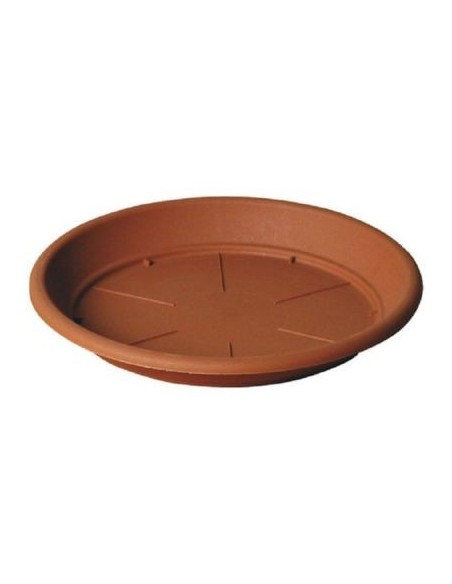 PLATO MACETERO PLASTICO TARRACOTA 18CM