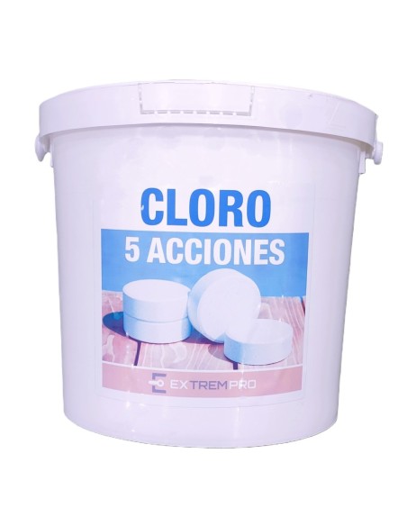 CLORO 5 ACCIONES PASTILLA 250GR BOTE 5KG