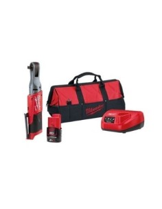 LLAVE CARRACA MILWAUKEE M12FIR38-201B 3/8" 1 BATERIA + CARGADOR(NETO) 2
