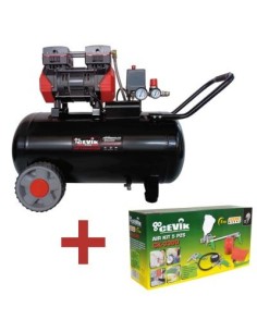 COMPRESOR(CO871+KI02) SEMISILENCIOSO CEVICK 50L 230L/MIN + KIT 5 PIEZAS(NETO) 2