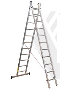 ESCALERA DESLIZ.2X11 PELDAÑOS/3+3M/PERF.66MM