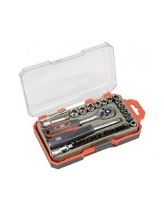 JUEGO LLAVE VASO HR CARRACA 1/4 72 DIENTES 35PZAS. 2