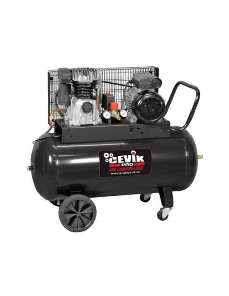 COMPRESOR CORREA CEVIK 3CV-100L 10BAR 365L/MIN(NETO)