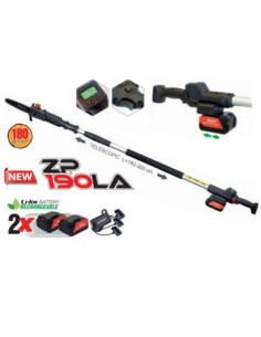 MOTOSIERRA PERTIGA BATERIA PROFESIONAL ZANON ZP190LA EXT.180-260CM CORTE 180MM + 2 BATERIAS 5 AH Y CARGADOR 3 VIAS(NETO) 2
