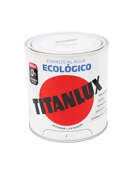 PINT.TITANLUX ECO GRIS MEDIO BRILLO AL AGUA 750ML