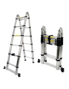 ESCALERA EXTENSIBLE ARTICULADA ALUMINIO 6+6P 3.8M(NETO) 2
