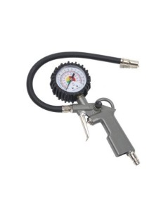 PISTOLA DE INFLAR CON MANOMETRO 1/4" 450MM 2