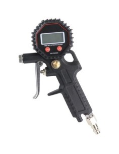 PISTOLA DE INFLAR CON MANOMETRO DIGITAL 1/4" 300MM 2