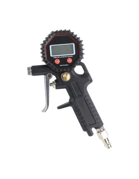 PISTOLA DE INFLAR CON MANOMETRO DIGITAL 1/4" 300MM