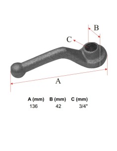 MANILLA ROSCADA 3/4" CINCADA T-2 3/4" ZINC