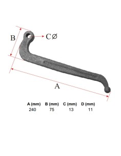 GANCHO TENSOR DE CADENA PLANO G-9 2