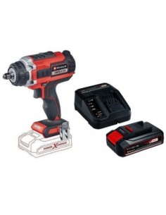 KIT EINHELL (LLEI1+KIEI1)LLAVE DE IMPACTO BRUSHLESS IMPAXXO 18/400 + 1 BATERIA 2.5AH +CARGADOR 2