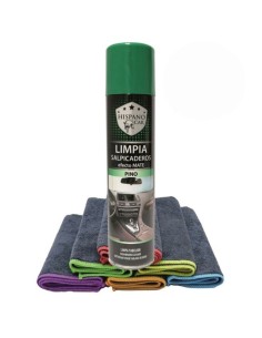 LIMPIA SALPICADERO HISPANOCAR MATE CON BAYETA PINO 400ML 2
