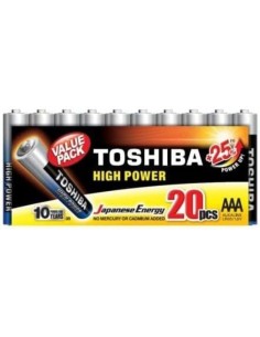 PILA ALKALINA LR-03 AAA THOSIBA HIGH POWER (PACK-20UND.) 2