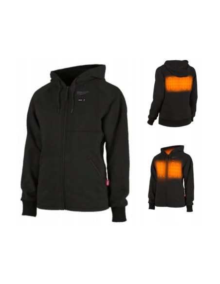 SUDADERA MILWAUKEE CALEFACTADA NEGRA PARA MUJER M12™ TALLA-L