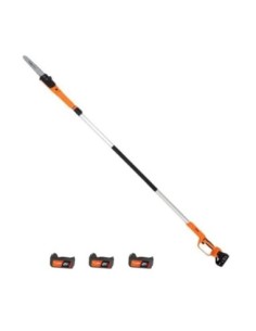 MOTOSIERRA PERTIGA TELESCOPICA (MO227 + BA396) PROFESIONAL ALTUNA HASTA 3,5 METROS CON CADENA DE TITANIO CORTE HASTA 240MM. INCL