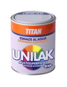 PINTURA UNILAK AL AGUA NEGRO SATINADO 750
