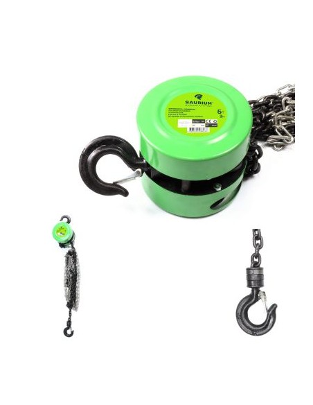 POLIPASTO CON CADENA 3M 5T