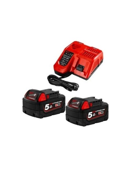 KIT 2 BATERIAS M18 NRG-502 B5 + CARGADOR M12-18 FC