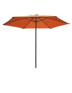 PARASOL ANTRACITA/TERRACOTA 3M MASTIL ALUMINIO 48MM(NETO)
