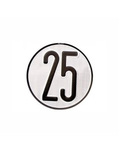 PLACA 25 LIMITE VELOCIDAD