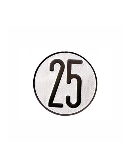 PLACA 25 LIMITE VELOCIDAD