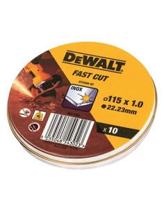 LATA DE 10 UND DISCOS DE CORTE DEWALT 115X1