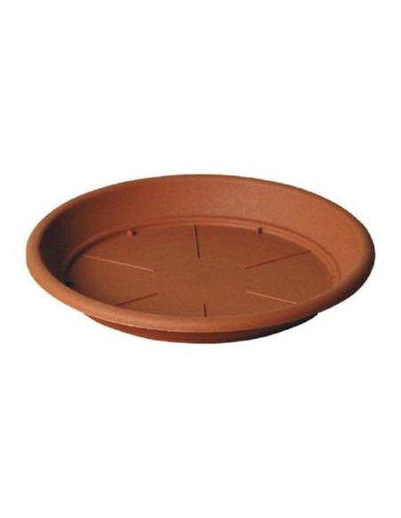 PLATO MACETERO PLASTICO TARRACOTA 26CM